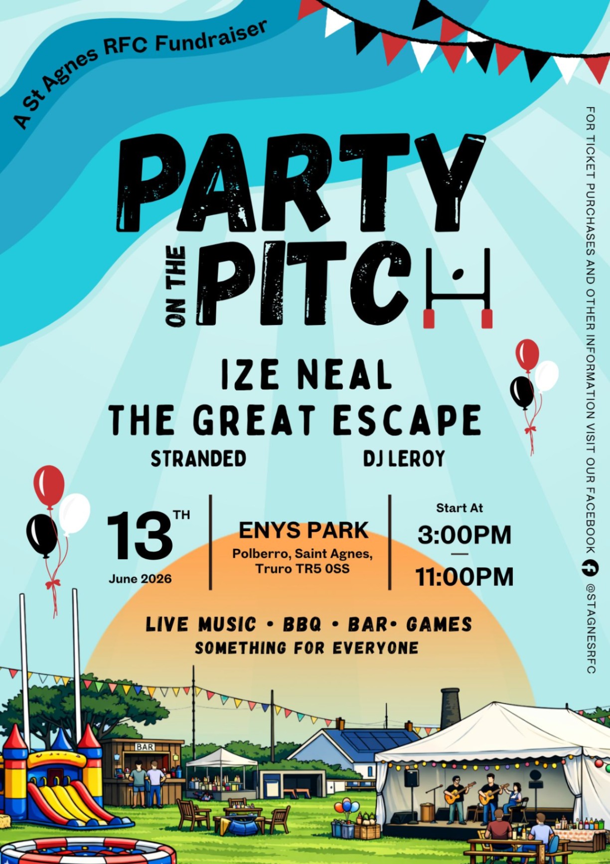 Party on the Pitch - St Agnes Summer Festival